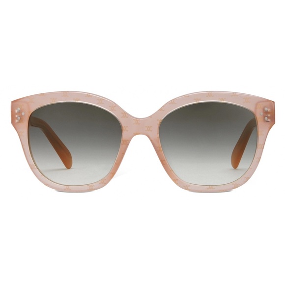 CELINE CL40167I NUDE/GOLD/BLUE GRADIENT TRIOMPHE MONOGRAM UNISEX SUNGLASSES - Picture 3 of 10